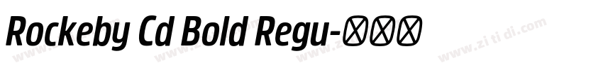 Rockeby Cd Bold Regu字体转换